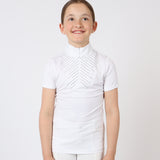 Bling junior competition shirt - white
