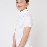 Bling junior competition shirt - white