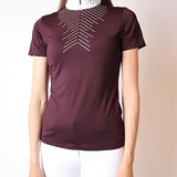 Bling competition top - Plum