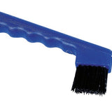 Hoof pick with brush - blue