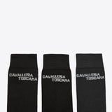 Jacquard Logo Lange Strømper - 3 Pk